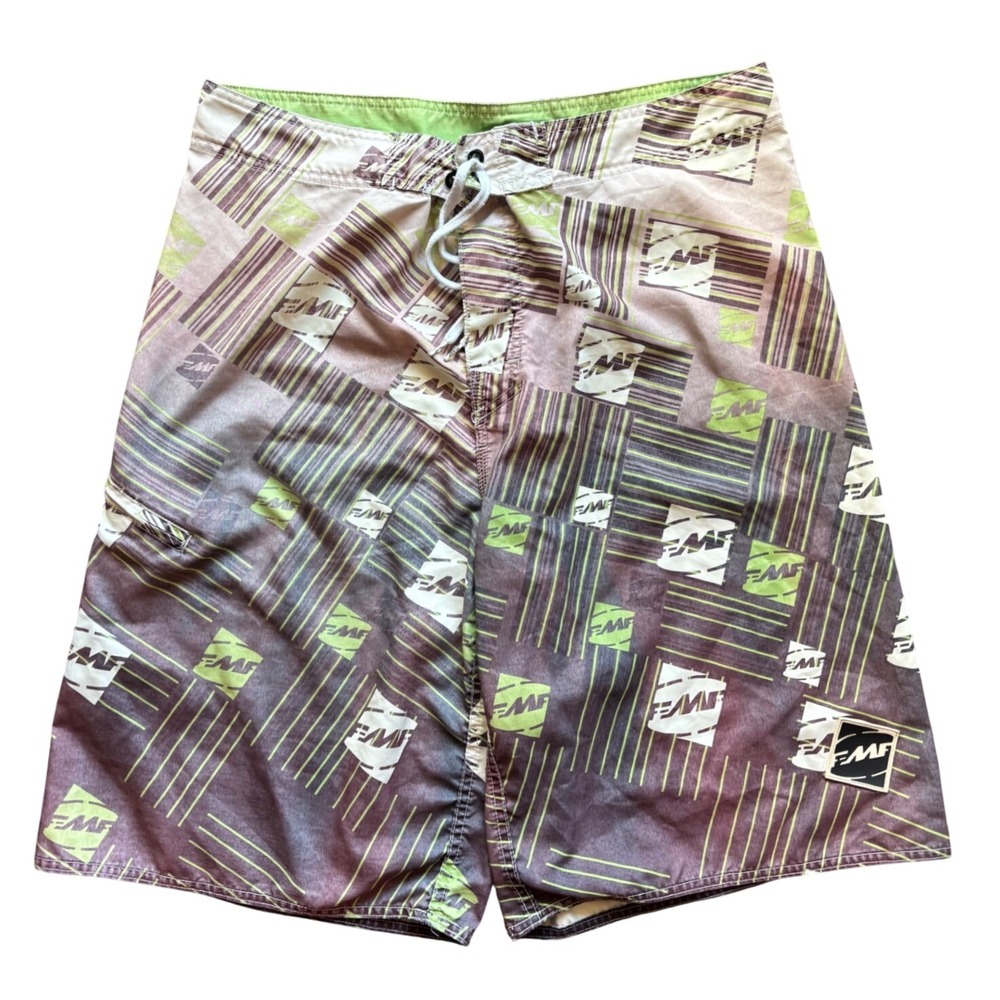 Y2K FMF AOP Board Short Swim Trunks